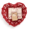 Demdaco Ceramic Heart Basket With Dish Towel Gift Set -Hallmark Shop Red Heart Basket With Dish Towel Gift Set 2020250940 01