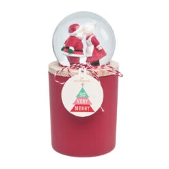 Red Peppermint Scented Santa And Mrs. Claus Snow Globe Candle 11 Red Peppermint Scented Santa And Mrs. Claus Snow Globe Candle -Hallmark Shop Red Peppermint Candle Santa and Mrs. Claus Snow Globe HMSNWGLB2 05