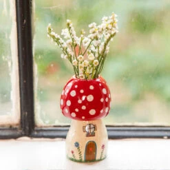 Natural Life Cutest Little Mushroom Bud Vase