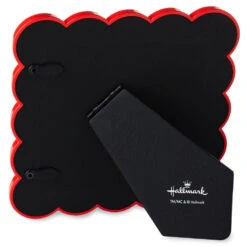 Hallmark Red And Cream Scalloped Square Picture Frame, 4x4 -Hallmark Shop Red and Cream Scallop Edge Square Picture Frame 1ART1040 02
