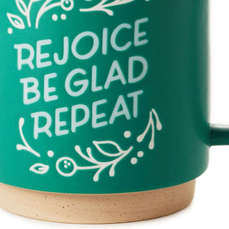 Hallmark Rejoice Be Glad Repeat Mug, 16 Oz. 5 Hallmark Rejoice Be Glad Repeat Mug, 16 Oz. - Image 3