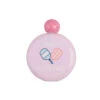 Mud Pie Day Dinking Pink Pickleball Flask -Hallmark Shop Round Pink Pickleball Dinking Flask With Ball Cap 40350066P 01