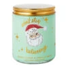 Hallmark Don't Stop Believing Brown Sugar And Vanilla Bean Scented Jar Candle, 7 Oz. -Hallmark Shop Santa Face Brown Sugar and Vanilla Bean Candle 1XKT8026 01