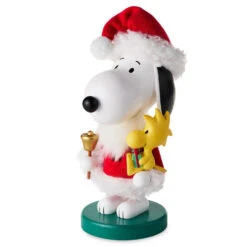 Hallmark Shop -Hallmark Shop Santa Snoopy With Bell Nutcracker Figurine 1XKT6130 02