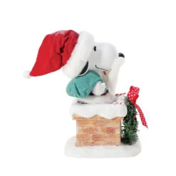 Enesco Peanuts Santa Snoopy In Chimney Figurine, 8" -Hallmark Shop Santa Snoopy in Chimney Figurine 6016487 04