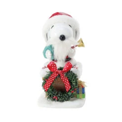 Enesco Peanuts Santa Snoopy In Chimney Figurine, 8" -Hallmark Shop Santa Snoopy in Chimney Figurine 6016487 05