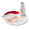 Hallmark Santa Cookie Plate And Milk Bottle Christmas Gift Set