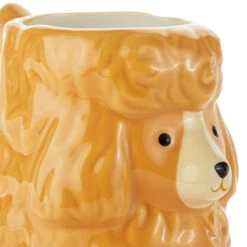 Hallmark Sculpted Dog Mug, 18 Oz. -Hallmark Shop Sculpted Blonde Poodle Mug 1ART1008 03