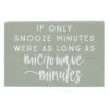 Sincere Surroundings Snooze Minutes Wood Quote Sign