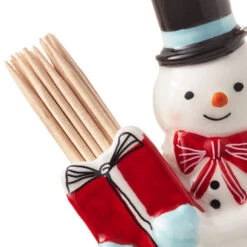 Hallmark Smiling Snowman Toothpick Holder -Hallmark Shop Smiling Snowman Toothpick Holder 1XKT5509 04