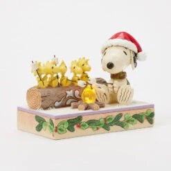 Enesco Jim Shore Peanuts Snoopy And Friends Light-Up Campfire Figurine, 5" -Hallmark Shop Snoopy and Friends Roasting Marshmallows Figurine 6017235 04