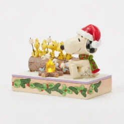 Enesco Jim Shore Peanuts Snoopy And Friends Light-Up Campfire Figurine, 5" -Hallmark Shop Snoopy and Friends Roasting Marshmallows Figurine 6017235 05