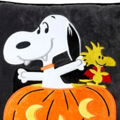 Hallmark Peanuts® Snoopy The Vampire Beagle Light-Up Pillow, 17x17 -Hallmark Shop Snoopy the Vampire Beagle LightUp Throw Pillow 1HGN1534 04