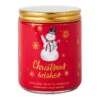 Hallmark Christmas Wishes Chilled Mint And Vanilla Scented Jar Candle, 7 Oz.