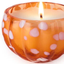 Hallmark Speckled Glass Pumpkin Scented Candle -Hallmark Shop Speckled Glass Pumpkin Scented Candle 1FAL1908 04