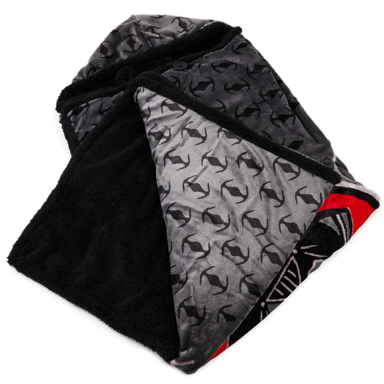 Hallmark Star Wars™ Darth Vader™ Hooded Blanket, 70x50 5 Hallmark Star Wars™ Darth Vader™ Hooded Blanket, 70x50 - Image 3