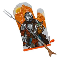 Hallmark Star Wars: The Mandalorian™ Grill Fork And Oven Mitt, Set Of 2