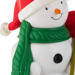 Hallmark Jolly In The John Holiday Snowman With Sound -Hallmark Shop Talking and Singing Snowman Bathroom Decoration 1KCX2027 03