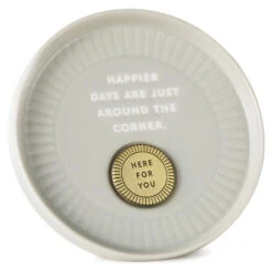 Hallmark Sun And Rays Round Trinket Dish With Token 10 Hallmark Sun And Rays Round Trinket Dish With Token -Hallmark Shop Taupe Round Trinket Dish With Token 1BIT2008 03
