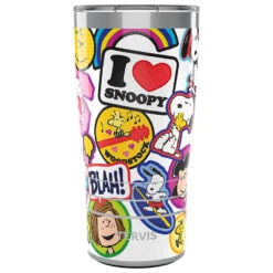 Tervis Peanuts Sticker Collage Stainless Steel Tumbler, 20 Oz.