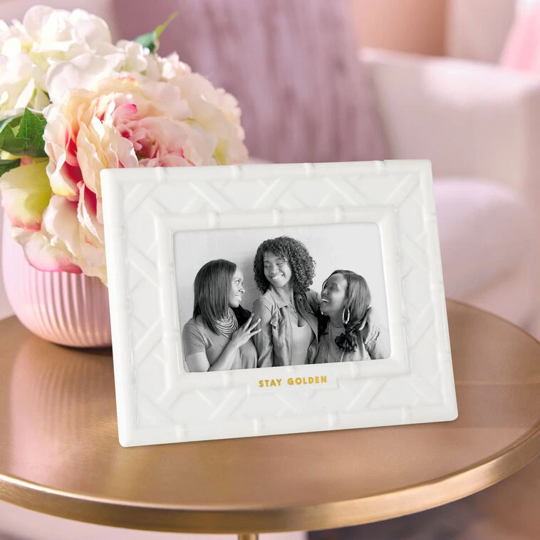 Hallmark The Golden Girls Stay Golden Ceramic Picture Frame, 4x6 4 Hallmark The Golden Girls Stay Golden Ceramic Picture Frame, 4x6 - Image 2