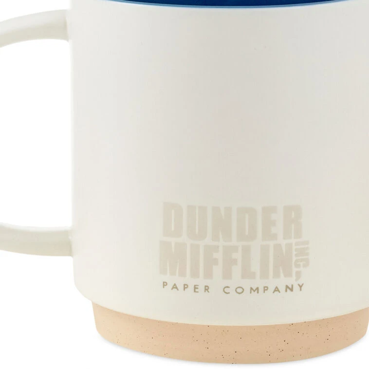 Hallmark The Office Blue And White Stacking Mugs, Set Of 2 6 Hallmark The Office Blue And White Stacking Mugs, Set Of 2 - Image 4