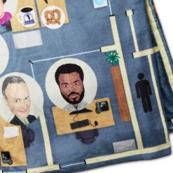 Hallmark The Office Dunder Mifflin Floor Plan Throw Blanket, 50x60 -Hallmark Shop The Office Office Layout Fleece Throw Blanket 1PCL1070 03