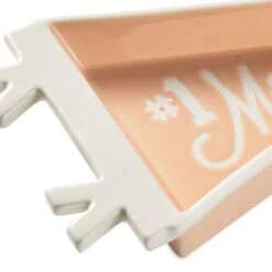 Hallmark #1 Mom Pennant Trinket Dish -Hallmark Shop Triangular Pennant Trinket Tray for Mom 1SNN1179 04