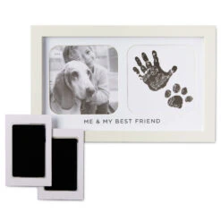 Hallmark Me & My Best Friend Handprint Picture Frame -Hallmark Shop TwoOpening Picture Frame for Kid and Pet Photos 1BBY5002 03