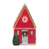 Vanilla Cinnamon Crunch Scented Ceramic Red House Candle -Hallmark Shop Vanilla Cinnamon Ceramic Red House Candle HMHOUSE3 01