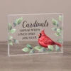 Carson Cardinals Appear Remembrance Glass Block Sign, 7x5 -Hallmark Shop When Cardinals Appear Glass Block Quote Sign 27722 01