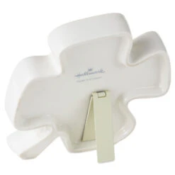 Hallmark Clover-Shaped Trinket Dish With Token -Hallmark Shop White 4Leaf Clover Shaped Trinket Dish With Token 1BIT2004 04