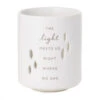 Hallmark The Light Meets Us Candle Holder -Hallmark Shop White Ceramic Tea Light Holder Loss of Loved One 1BMK1614 01