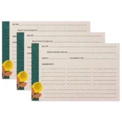 Hallmark Bright Citrus Recipe Cards, Pack Of 36