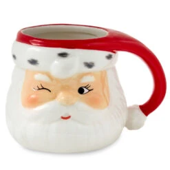 Hallmark Winking Santa Holiday Sculpted Mug, 23.5 Oz.