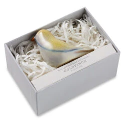 Hallmark Sculpted Goldfinch Figurine, 2.25" -Hallmark Shop Yellow and Gray Goldfinch Ceramic Bird Figurine 1SNN1190 04