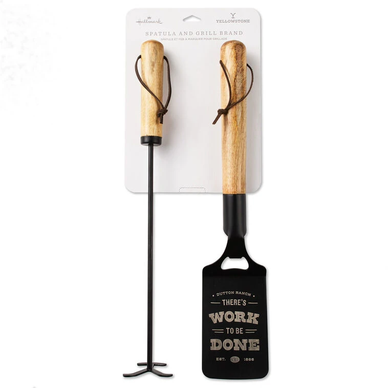 Hallmark Yellowstone Work To Be Done Spatula And Branding Iron Grill Set 6 Hallmark Yellowstone Work To Be Done Spatula And Branding Iron Grill Set - Image 4