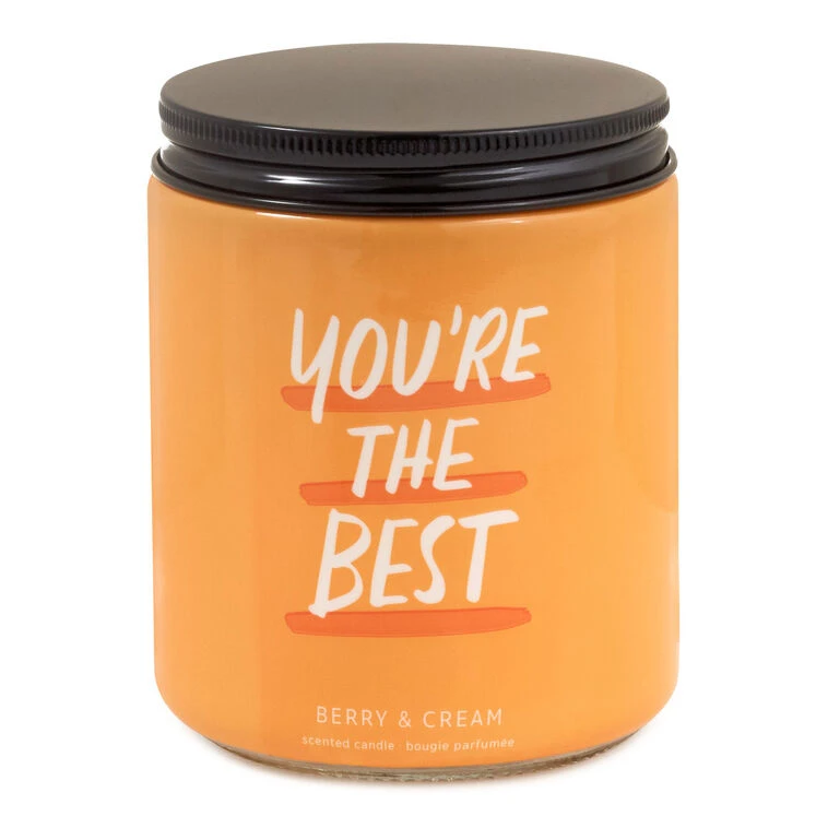 Hallmark You're The Best Berry And Cream Scented Jar Candle, 7 Oz. 3 Hallmark You're The Best Berry And Cream Scented Jar Candle, 7 Oz.