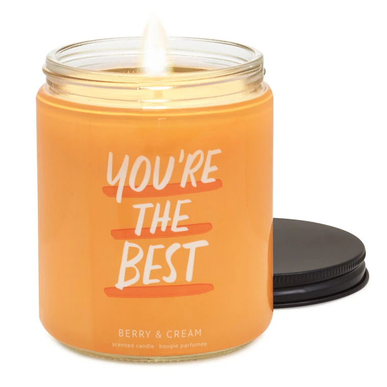 Hallmark You're The Best Berry And Cream Scented Jar Candle, 7 Oz. 4 Hallmark You're The Best Berry And Cream Scented Jar Candle, 7 Oz. - Image 2